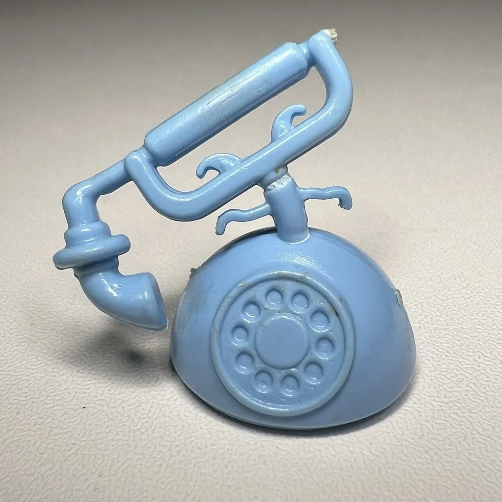 Mattel‎ Barbie Fashion Doll Rotary Princess Phone Blue Missing Ear Piece